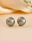 Polished Pyrite Studs