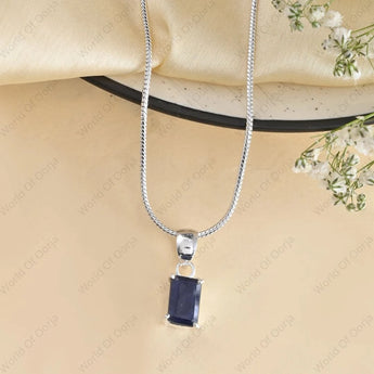Genuine Blue Sapphire Pendant 4–5 Carat