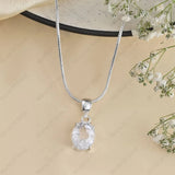 WorldOfOorja Clear Quartz pendant, master healer gemstone, genuine sphatik for energy cleansing