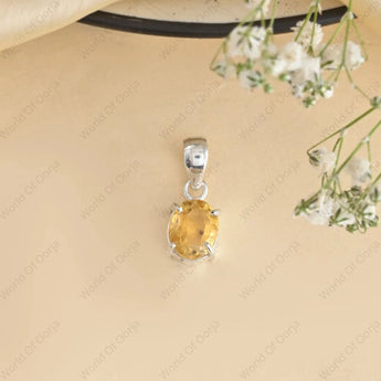 Natural Citrine Pendant