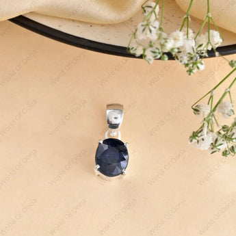 Blue Sapphire Pendant 4 Carat to 5 Carat – Authentic Neelam Stone