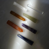 Set of natural crystal towers 