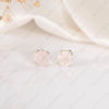 Rose Quartz Studs