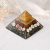 Dhanlabh Pyramid with Shree Yantra, Rudraksha, Gomti Chakra & Pyrite