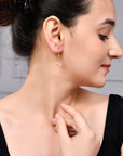 Rose Quartz Hanging Earring - WorldOfOorja