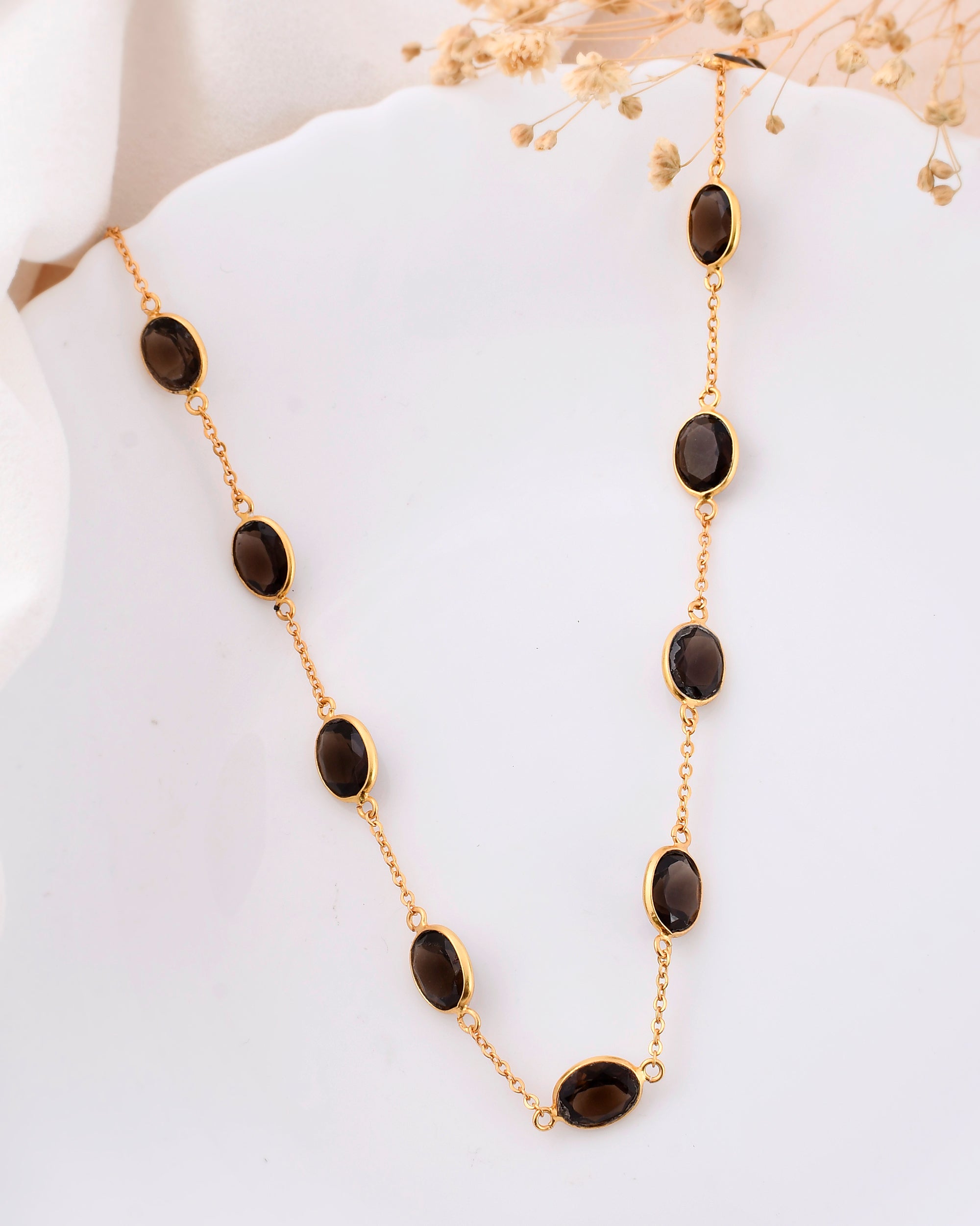 Smoky Quartz necklace - WorldOfOorja