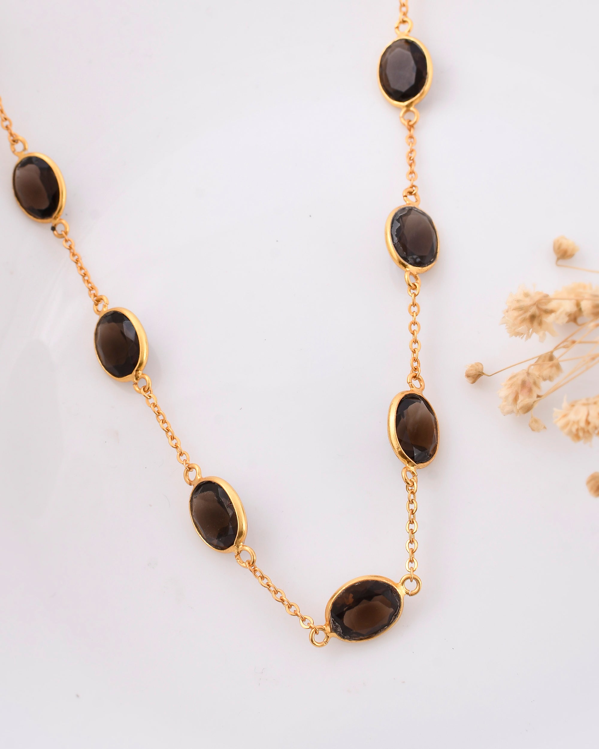 Smoky Quartz necklace - WorldOfOorja