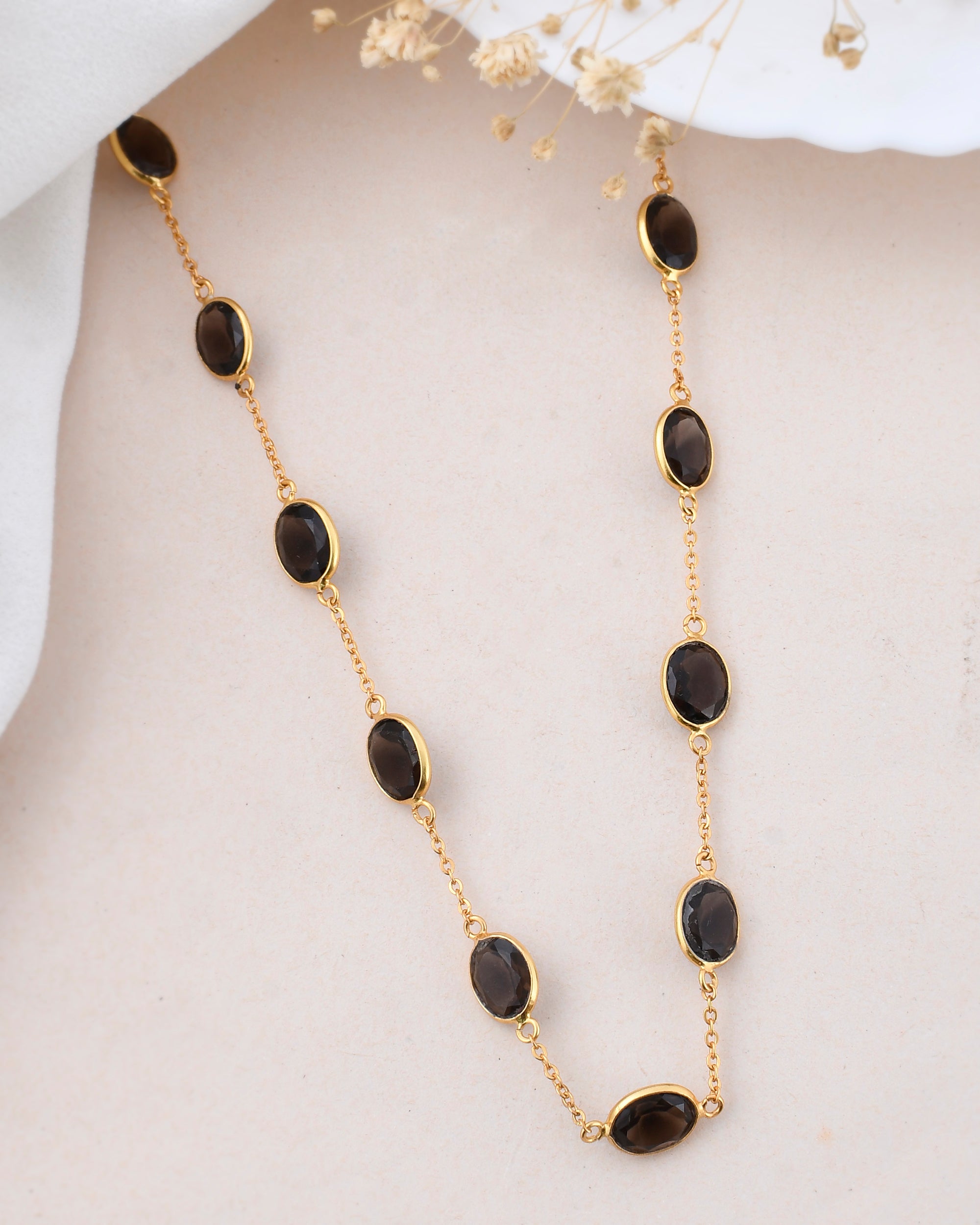 Smoky Quartz necklace - WorldOfOorja