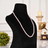 Beaded rose quartz necklace