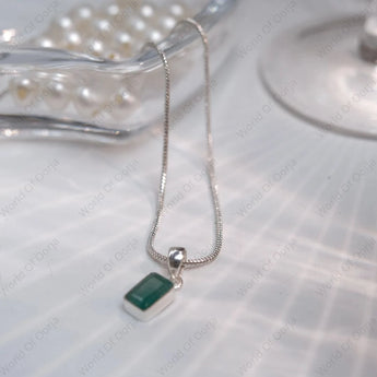 Natural Emerald (Panna) Pendant