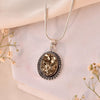 Raw Pyrite Oval Pendant