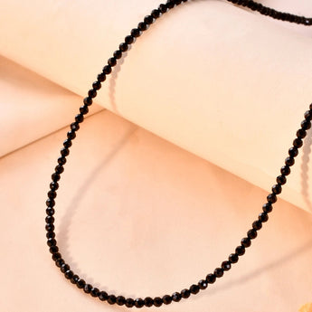 Black beaded necklace