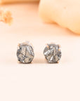 Raw Pyrite Studs