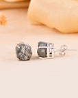 Raw Pyrite Studs - For Men & Women