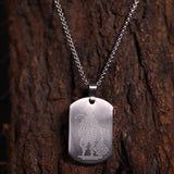 Silver Hanuman Chalisa Protection Pendant