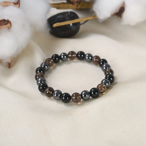 Mulank 4 Numerology Crystal Bracelet close-up view - WorldOfOorja