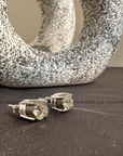 Raw Pyrite Stud Earrings - For Men & Women - WorldOfOorja