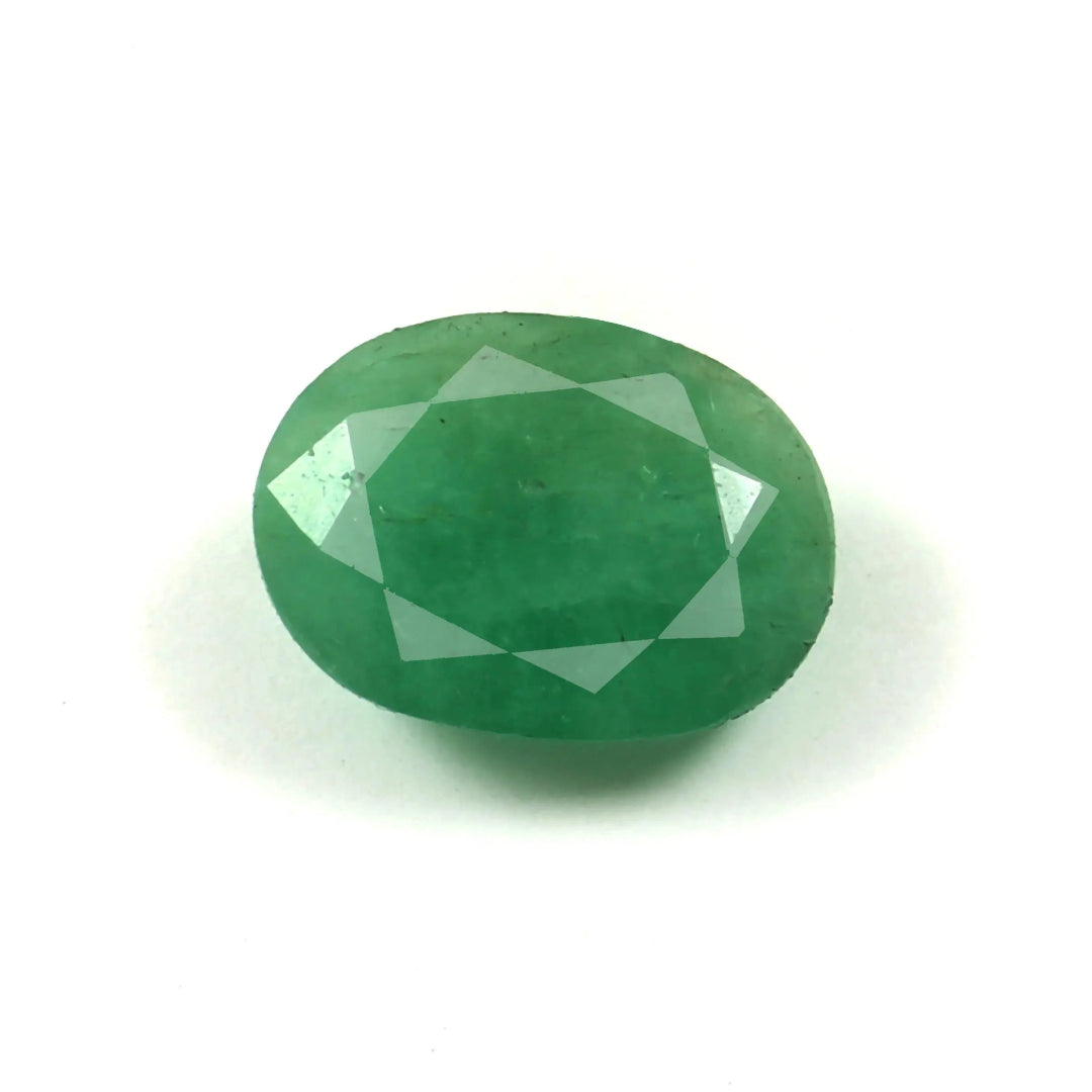 Emerald Diamond-Cut Stone (5 Carat, 5.48 Ratti) WorldOfOorja