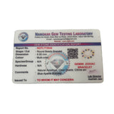 Gem Testing Laboratory certification for Gemini Zodiac Bracelet on a white background