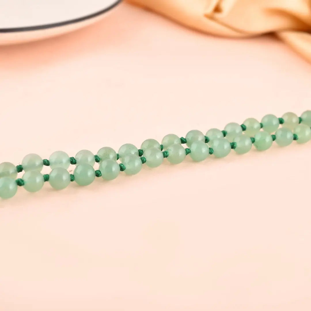 Green Jade Mala - WorldOfOorja