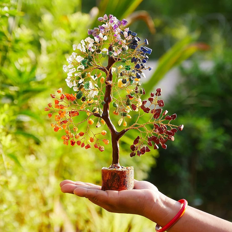 7 Chakra gemstone tree - WorldOfOorja