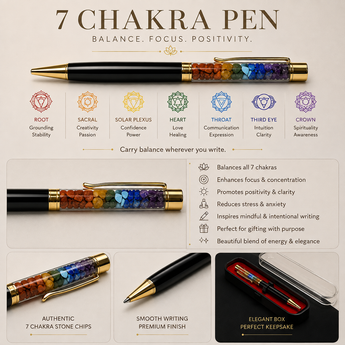 7 chakra crystal pen 