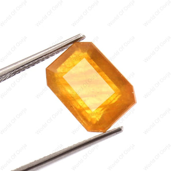 8.23 carat Yellow Sapphire, Pukhraj gem, 9.03 ratti,