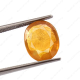 Rectangle cut Yellow Sapphire (Pukhraj) (8.46 Carat, 9.28 Ratti)