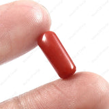 World of Oorja Red Coral Moonga stone 4.16 Carat 4.56 Ratti lab tested