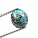 Certified Turquoise Firoza Stone 13.76 Carat 15.10 Ratti
