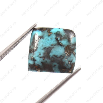 World of Oorja Natural Turquoise Firoza 9.78 Carat 10.73 Ratti