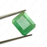 Authentic 7.83 ct Emerald stone, Panna, 8.53 ratti, deep green color