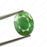 Faceted Emerald stone – 4.77 Ratti Panna with vibrant natural green hue
