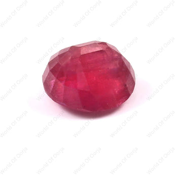 Authentic Ruby gemstone 7.55 carat, 8.28 ratti with lab testing certificate