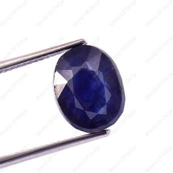Faceted blue gemstone (Neelam) (6.10 Carat, 6.69 Ratti)