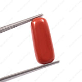 Certified Moonga gemstone 6.05 carat, 6.63 ratti for Mars planet (Mangal)