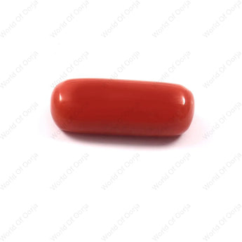 Authentic Red Coral stone 6.63 ratti, 6.05 carat