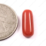 Natural Red Coral Moonga stone 6.05 carat, 6.63 ratti original gemstone