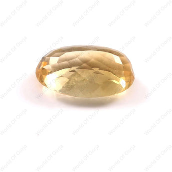 Original Citrine gemstone 10.9 ratti, 10 carat oval cut with lab-tested authenticity