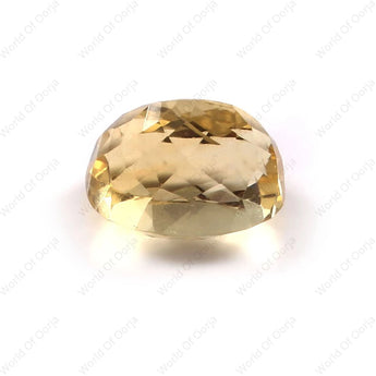 Original Citrine gemstone 9.81 Ratti, 9 Carat oval cut with lab-tested authenticity