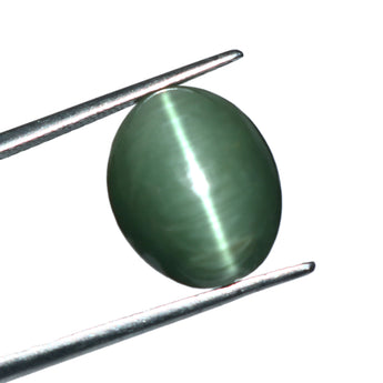 Green cat's eye gemstone (9.36 Carat, 10.2 Ratti)