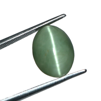 Certified Cats Eye gemstone 5.72 Carat, ideal for Ketu dosha remedies and protection from negative energies