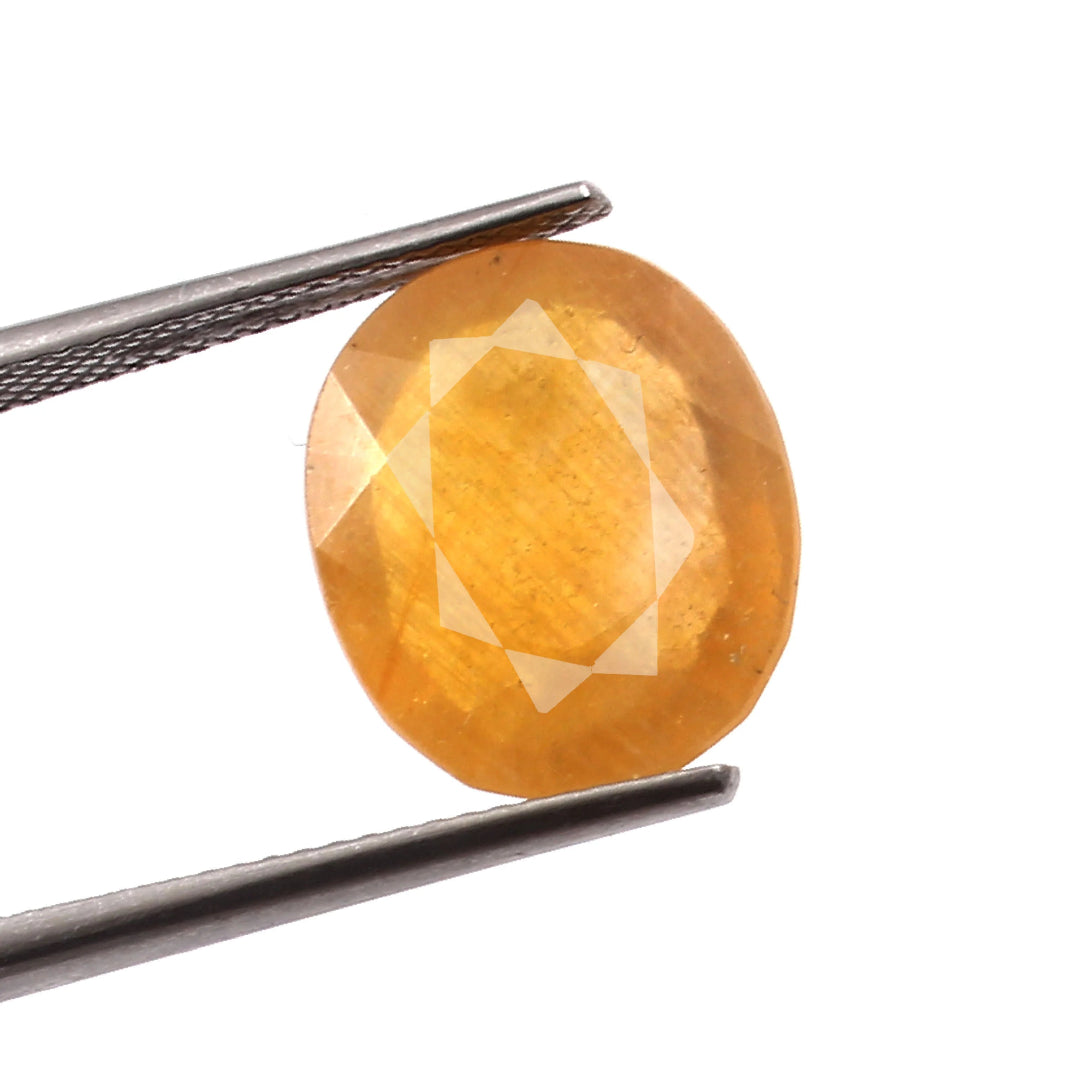 Yellow Sapphire (Pukhraj) (10 Carat, 10.9 Ratti)