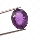 Oval-shaped Amethyst Gemstone (8.60 Carat, 9.37 Ratti)