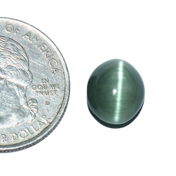Natural Cats Eye (Lehsunia) gemstone 5.84 carat oval
