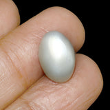 Authentic Moonstone gemstone, Chandrakant Mani, 9.48 carat, oval cut, lab-tested for quality and authenticity