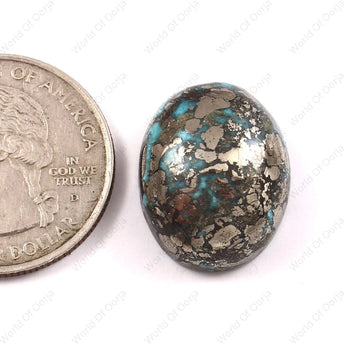 Turquoise (Firoza) (28.80 Carat, 31.39 Ratti)