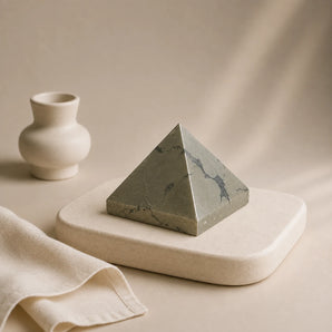 Pyrite Pyramid (Indian Origin) – Wealth & Confidence