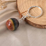Buy 7 Chakra keychain with healing stones for energy balance