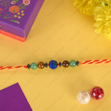 Health & Harmony sacred thead with Jade, Lapis Lazuli, and Tiger Eye crystals